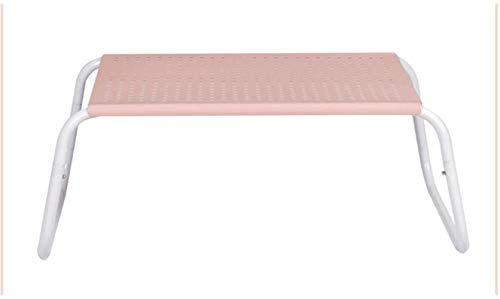 TONG HXF- Desk Ping Piccolo Semplice Studio scrivania Portatile Tavolo Pensione 45 * 35 * 23 Centimetri Durevole (Color : Pink)
