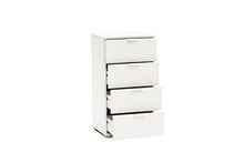 MeMi Me613BIA Cassettiera, Legno, Bianco, 38x45x85 cm