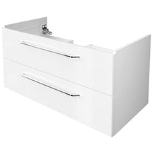 FACKELMANN Set di 3 mobili da bagno Milano da appendere, con lavabo in ceramica da 110 cm e armadietto a specchio a LED