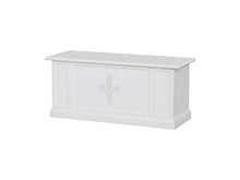 Homemania 1012_PF Cassapanca Alma, Bianco in Legno, 120 x 35 x 45 cm