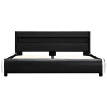 SKM Giroletto Nero con LED in Similpelle 120x200 cm (44.55kg)