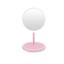 Specchio Trucco da Tavolo a LED, Lente d'Ingrandimento a LED, Ricarica USB, Rotazione di 90 °, dimmer Continuo, ingrandimento 5 Volte