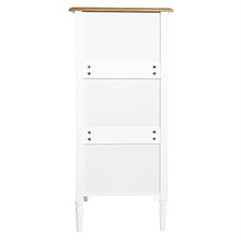 Atmosphera ATM-166603 Cassettiera Effetto Legno Solen-L. 48 x H. 108 cm, Bianco, ingegnerizzato, cm