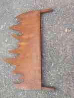 Zen Man ruggine frangivista Parete Protezione antiruggine Giardino Accessori H151 cm (125 cm + 26 cm) * B50 cm Decorazione Vetro a Mano 1 mm