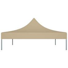 Festnight Telo per Gazebo, Tetto per Tendone, Copertura Superiore per Gazebo, Gazebo Pieghevole per Feste 4,5x3 m Beige 270 g/m²