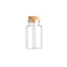 2 bottiglie di vetro da 20 ml con sughero, bottiglie di stoccaggio per liquidi.