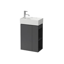 Laufen Mobiletto lavabo Kartell, Adatto per lavabo 815335, 1 sportello, Cerniera a Sinistra, 440x600x270, colorazione: Grigio Ardesia - H4075170336421