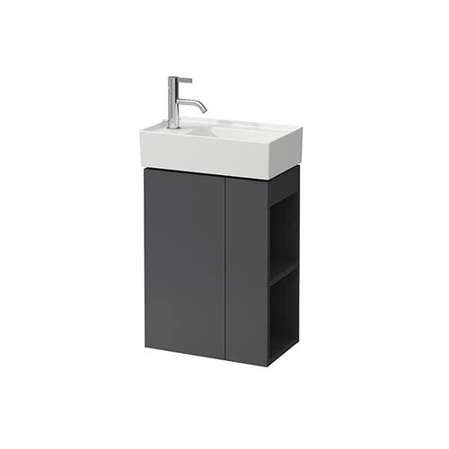 Laufen Mobiletto lavabo Kartell, Adatto per lavabo 815335, 1 sportello, Cerniera a Sinistra, 440x600x270, colorazione: Grigio Ardesia - H4075170336421