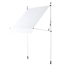 Tenda da Sole Laterale Retrattile,Tenda Laterale da Esterni per Privacy Impermeabile con Altezza Regolabile Protezione Raggi UV Vela Tende a Scorrimento 3.0x1.2M per Giardini,Balconi(beiga)