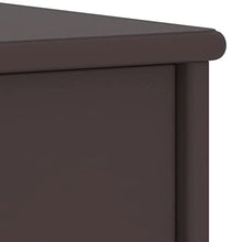 vidaXL Comodino Marrone Scuro 35x30x40 cm in Legno Massello di Pino