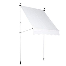 Dioche Tenda da Sole, 1,5-4 x 1,2 M, Regolabile, Impermeabile, Protezione Raggi UV, per Il Balcone, con Manovella, Tendalino per Esterno, Giardino, Balcone Terrazza