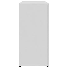 XHCP Credenza, Comodino, Comodino, cassettiera per la casa Soggiorno Camera da Letto Bianco Lucido 80x36x75 cm truciolare