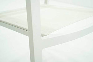 giordano shop Set Tavolo Allungabile e 10 Sedie da Giardino in Alluminio Didone Bianco