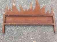 Zen Man ruggine frangivista Parete Protezione antiruggine Giardino Accessori H151 cm (125 cm + 26 cm) * B50 cm Decorazione Vetro a Mano 1 mm