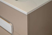 OrionShop Mobile Bagno Sospeso Demetra da 80cm Tortora Opaco con Lavabo Specchio e Lampada LED Inclusi