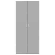 Festnight Armadietto Grigio Lucido 80x35,5x180 cm in Truciolato