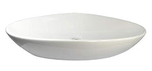 1 lavabo in ceramica ovale per bagno 59 cm L x 39 cm B