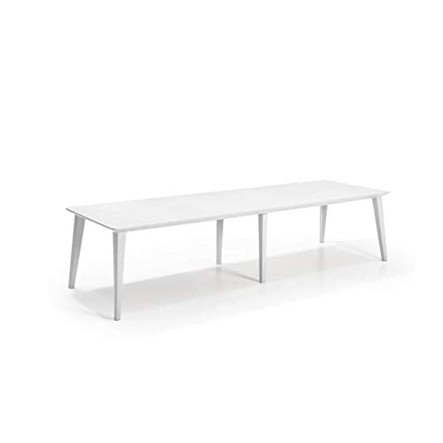 Keter Tavolo Lima Lungo 320 Cm, Tavolo da Giardino Adatto A 12 Persone, Bianco