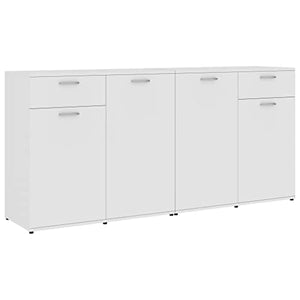 vidaXL Credenza Bianca 160x36x75 cm in Truciolato