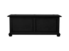Homemania 1044_PF Cassapanca Acanto, Nero in Legno, 120 x 42 x 50 cm