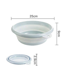 Hampers pieghevole lavanderia Bacino pieghevole - Bacino portatile Bagno Pieghevole Lavabo Benna for lavabo contenitore Bacino portatile Lavabo in silicone pieghevole Accessori for il bagno Convenient