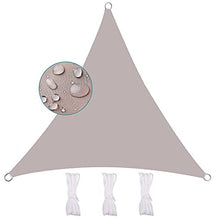 MEEYI Vela Ombreggiante Tenda 4.5X4.5X4.5m Tenda da Sole per Esterno Anti-UV 95% Impermeabile & Protezione Solare Antivento & Resistente a Strappi per Giardino Cortile Piscine, Cachi