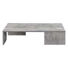 [en.casa] Tavolino da caffè/da Divano 21 x 90 x 60 cm Tavolo Basso da Salotto/Soggiorno in Forma Rettangolare Struttura Semplice e Moderna - Effetto Cemento