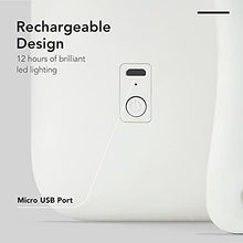 Fancii Specchio per Trucco Ricaricabile con Luce LED, Ingranditore 10x /1x e 3 Modalità di Illuminazione - Portatile, Dimmerabile, Specchio Cosmetico Illuminato da Viaggio (Aura Go 2)