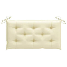 vidaXL Cuscino per Panca da Giardino Bianco Crema 100x50x7 cm Tessuto