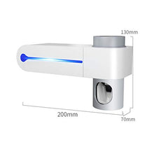 DWW Sterilizzatore spazzolino UV Parete aspirazione Bagno dentifricio portaspazzolino Automatico Set di Creme dentifricio spremere
