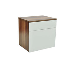 Cikonielf - Comodino in legno, tavolo da notte con cassetto, stile moderno, per camera da letto, soggiorno, corridoio, ufficio (Confezione da 2)