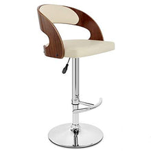 QinWenYan Sgabelli da Bar Moderna Sedia da Bar in Acciaio Inossidabile Semplice con Cuscino in Pelle Stile Nordico 360 ° Bar Sedia Girevole Sedia da Bar (Color : White, Size : Free Size)