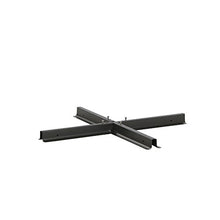 Siena Garden Stahlkreuz Croce in Acciaio per Supporto ombrellone, Nero, 100x100x6 cm