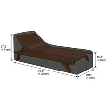 INMUA Coperture per Lettini Prendisole Impermeabile, Copertura per Sedia a Sdraio, Copertura Lettini da Giardino, Tessuto Oxford 420D, Antivento, Resistente ai Raggi UV (200x75x40/70CM)
