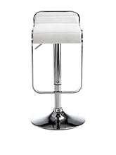 Wink design,Maine, Sgabello Bar, Finta Pelle, Bianco, 87 x 35 x 45 cm