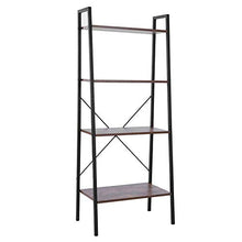 Scaffale a scaletta, scaffale a 4 Ripiani Scaffale a Scala Scaffali per Piante Portafiori Multifunzionale Scaffale per scaffali per Soggiorno di casa Camera da Letto Marrone, 23.62