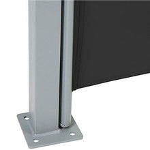 uyoyous 160 x 300 cm tenda laterale in alluminio estensibile per balcone e terrazzo, protezione da sguardi indiscreti, protezione dal vento, rullo laterale e rullo di ritorno automatico
