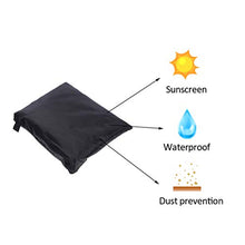 TIMESETL Copertura per Sdraio,Copertura Impermeabile per Lettino Prendisole, Poliestere 420D Oxford Tessuto per Esterno, Anti Vento, UV - 210x75x40/80 CM, Nero