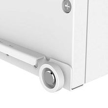 Yaheetech Comodino Bianco Moderno da Camera da Letto Armadietto Cameretta Tavolino da Salotto Laterale Divano con 1 Anta Cassetto e Ripiano Regolabile 40 x 35 x 60 cm