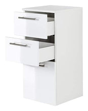 Set di mobili da bagno SANTINI 75 (5 pezzi) bianco lucido