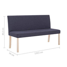 Lechnical Panca in Pino Massiccio, Pratica Panca da Interno in Fibra di Poliestere Grigio Scuro e Colore Naturale 139,5 x 54 x 85,5 cm (Larghezza x profondità x Altezza)