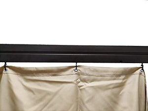 BricoShopping® GANCI PER TELI LATERALI E TENDE ZANZARIERE DA GAZEBO SCORREVOLI di RICAMBIO OCCHIELLI IN PLASTICA ANELLI GANCETTI SUI TENDONI BINARI DA VERANDA GIARDINO SAHARA ADVENTURE 10 PZ