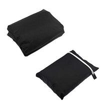 BESTINE Copertura per panca da giardino 2/3/4 posti, antivento, antivento e anti-UV, resistente agli strappi, tessuto Oxford 210D, colore nero, copertura per panca da patio
