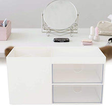 Jadeshay Scatola di immagazzinaggio Cassetto Multifunzione da scrivania Articoli di cancelleria per Gioielli Scatola di immagazzinaggio Porta Container Porta casa(Bianca)