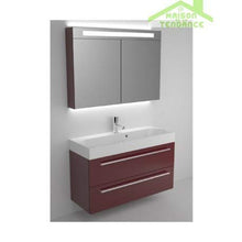 Kit Mobile lavabo RIHO & SLIMLINE-SET 70 in legno laccato lucido 100 x 38 a 60,5 cm