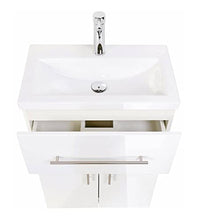 Mobile bagno a terra SlimLine bianco lucido