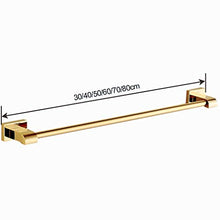 Portasciugamani, Ottone Bagno Accessori per La Cucina in Metallo Antico Porta-Asciugamano da Parete Monoforo Placcato in Oro Antico, 6 Dimensioni