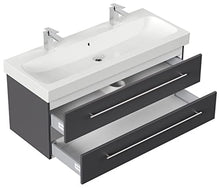 emotion ICON120CM000104DE - Lavabo con mobiletto, in Legno, 120 x 45 x 46,6 cm, Colore: Antracite Lucido