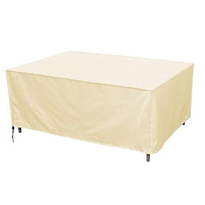 Copertura Tavolo Giardino Esterno, Copertura Mobili Giardino Impermeabile 210D Tessuto Oxford Telo Copri Protettivo Quadrato Tavolo Sedie Esterni, per Arredo Poliestere in PVC,122 * 76 * 46cm