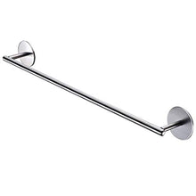 Portasciugamani singolo premium moderno con base rotonda (50 cm) - Finitura spazzolata, realizzato in acciaio inossidabile, resistente all'acqua e alla ruggine, montato a parete, facile da installare